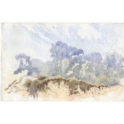 England. The Warren. 19th-century English watercolor