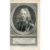 Portrait of Gerard Kallenberg Luitenant-Admiraal engraved by J. Houbraken.