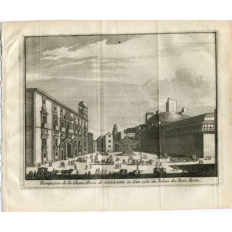Grenade. Perspective de la Chancellerie. Enregistrement par Pieter Vander Aa. 1715 (Álvarez de Colmenar)