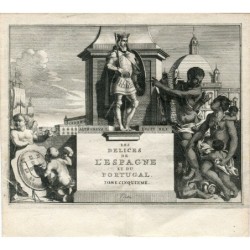 Cover of volume 5 of Delices de lÉspagne et du Portugal by Pieter Vander Aa. 1715 (Alvarez de Colmenar)