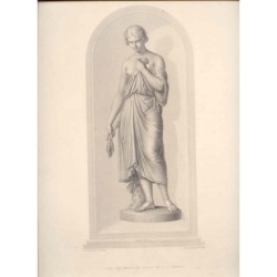 Sculpture de Lavinia. Gravure de 1849 par W. Roffe