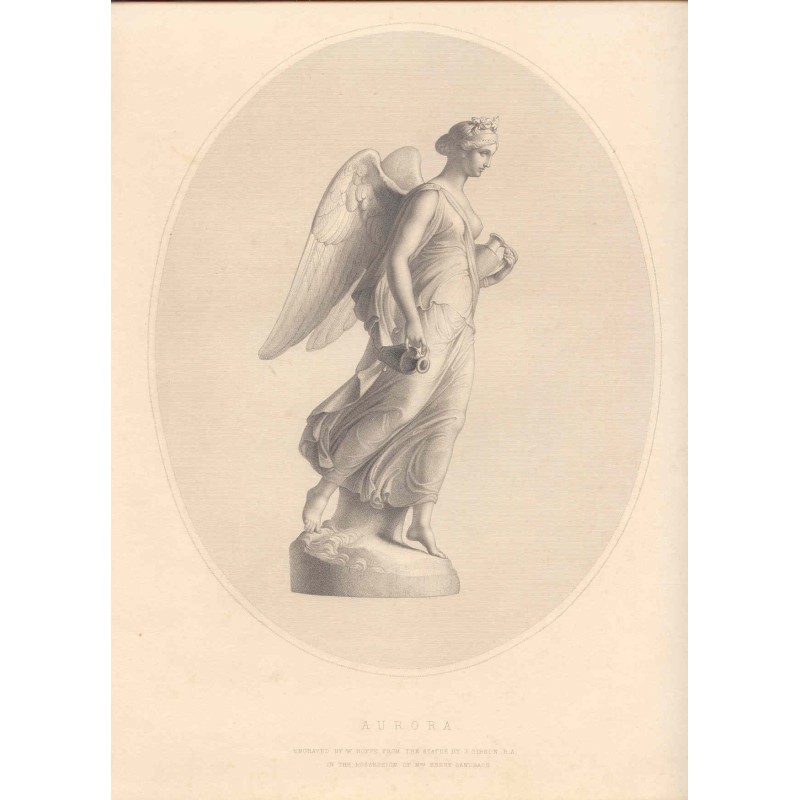 Aurore. Gravure de sculpture de 1849.