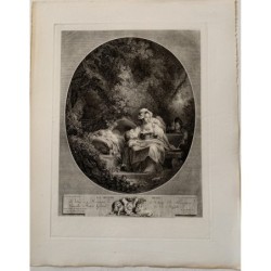 La bonne simple héliogravure de N. de Launay copie de Fragonard.