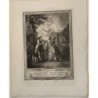 La Promenade du soir. Gravure d'Ingouf le Jeune d'après une œuvre de Fragonard.