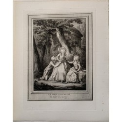 Le Don interessé Heliogravüre von E. Voysard nach einem Werk von Borel