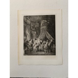 Le Coucher de la Mère gravé par Jean Michel Moreau le Jeune