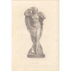 Euphrosyne par W. Roffe. Gravure de sculpture.