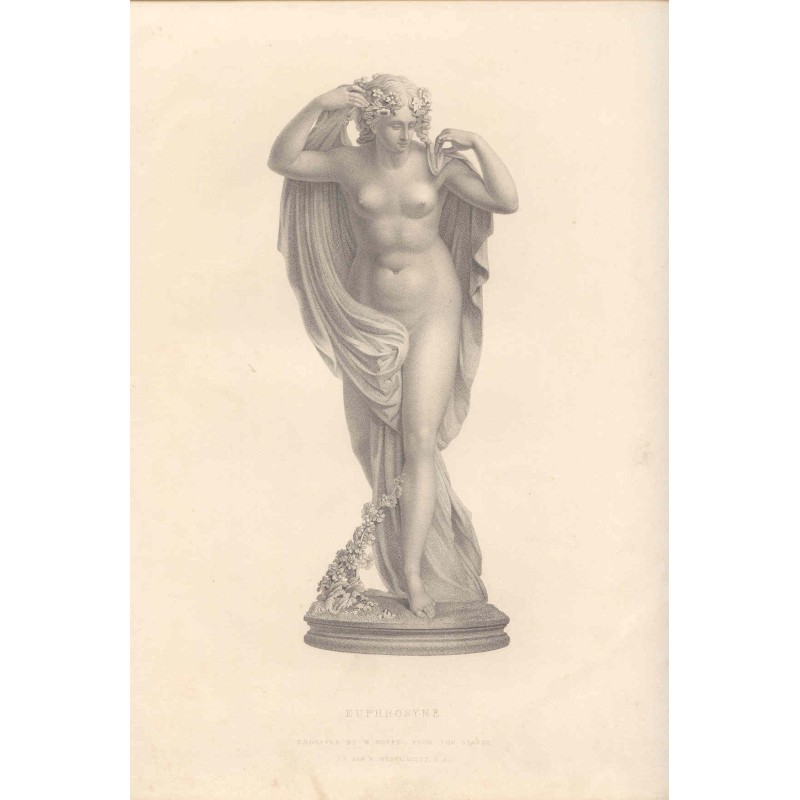 Eufrosina di W. Roffe. Incisione di scultura.