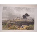 Italy. «Castel Gondolpho» Drawn by James Duffield Hardings (1798-1863). Recorded John Smith.