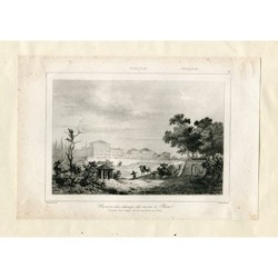 Türkei. Konstantinopel. Istanbul. Kapelle der Totenfelder in Pera. Kupferstich aus dem 19. Jahrhundert.