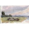 Landscape. Anonymous 19th-century English watercolor