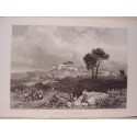 Italy. «Castel Gondolpho» Drawn by James Duffield Hardings (1798-1863). Recorded John Smith.