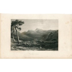 Écosse. Lachin et Gair. Gravure d'E. Finden d'après un dessin de F.G. Robson.