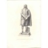 John Bunyan. Gravure de H. Balding d'après une statue de J.E. Bohem.