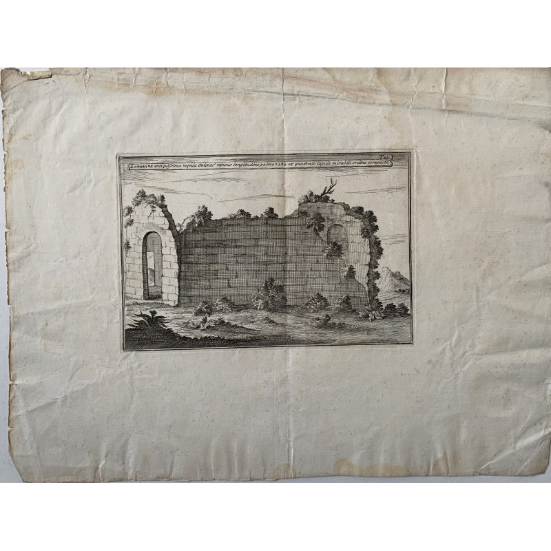 Rome. Lanuvina ancient…. original engraving from 1750