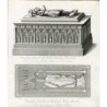 Tomb effigies of Henry Lacy, 5th Earl of Lincoln, Robert Braybrooke (Braybroke) Engraving.
