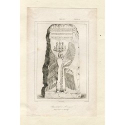 Persia. Bassorilievo a Mourjal, inciso da Gaucherel da un disegno di Vernier