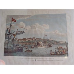 Vista del porto di Tarragona. Viaggio pittoresco e storico in Spagna di Alexandre de Laborde