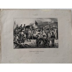 Beerdigungen des Generals Marceau. Lithographie von Frey nach einer Zeichnung von Bouchot