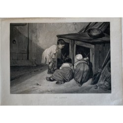 Die Lapins-Lithographie aus der Mitte des 19. Jahrhunderts