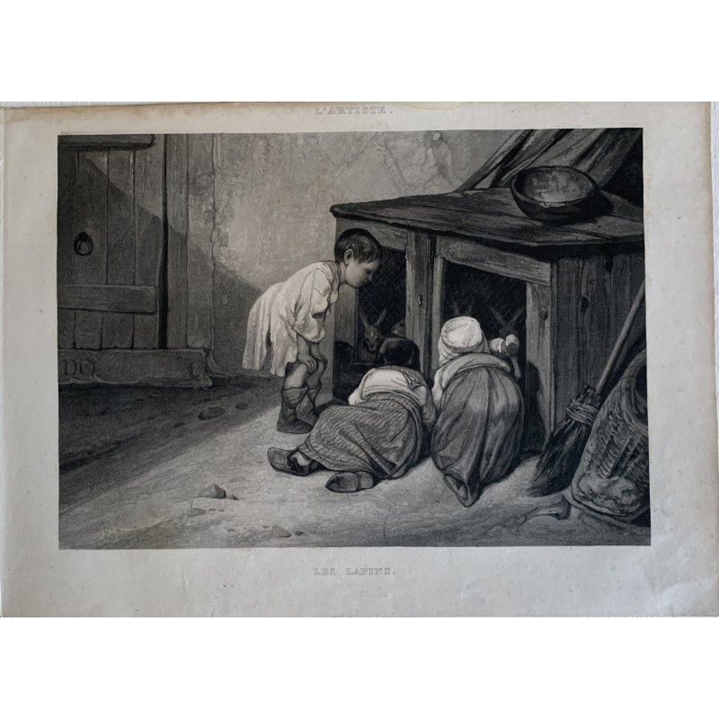 Die Lapins-Lithographie aus der Mitte des 19. Jahrhunderts