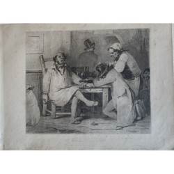L'Prevost d'apres chartes, lithograph signed Charlet