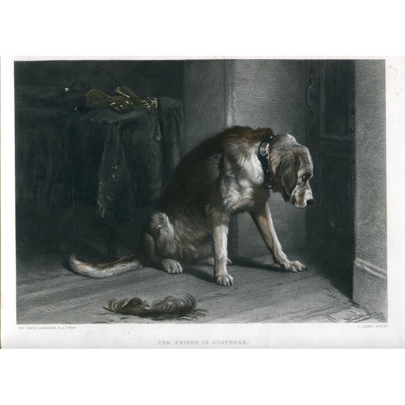 L'ami en suspens, d'après Edwin Landseer