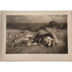 1899. Reapers, Noonday Rest. Photogravure.