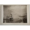 La combattente Temeraire, fotoincisione di un'opera di J.M. William Turner