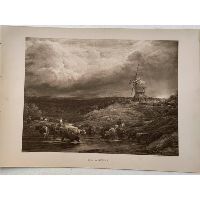 The Windmill photoengraving of the work of John Linnell