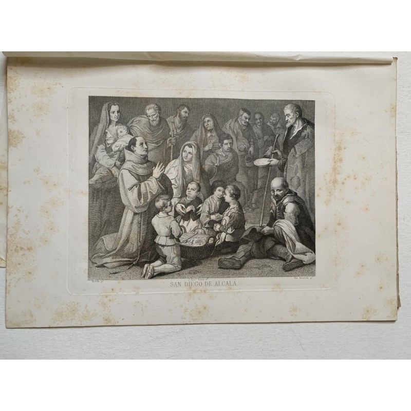 San Diego de Alcalá de Murillo incisa da Federico Navarrete