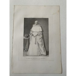 Der Maestro Fr. Fernando de Santiago, ein Werk von Zurbarán, gestochen von Franch