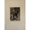 Retrato de un bufón con un perro por Bartolomé Maura (1844-1926) sobre obra de Velazquez.