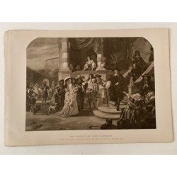 La honte de Lord Clarendon, photogravure d'après l'œuvre d'EM Ward