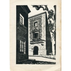 Stadt. Kupferstich von Pedro Marco, einem Maler aus Villena.