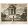 Yorkshire. Mausoleum grabado por Hawksworth  de un dibujo de Thomson