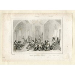 Tacchino. Bagno di donne turche. incisa nel 1847 da Chaillot, disegnata da H. Lalaisse.