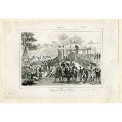 Turquie. Camp de Daud Pacha, gravé en 1847 par Branche d'après un dessin de Lalaisse.