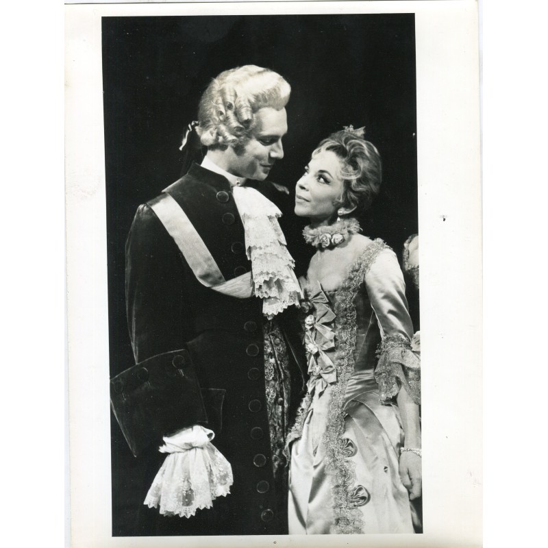 Fotografia d'epoca Jacques Toja e Micjeline Boudet in Le Prince travestito