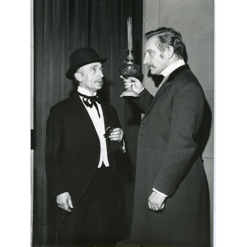 Photographie vintage de Jacques Mauclair et Jean Berger dans Le Mari éternel de Dostoïevski