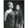 Vintage photograph of Genevieve Page and Catherine Sellers in Andromaque at the Theater de France