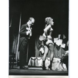 Pair of photographs by Jean Leuvrais and Francoise Spire in the work Lulú at Athenee, Paris.