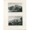 Scotland. Culean Castle. Pair of engravings, 1830, by W. Radcliffe