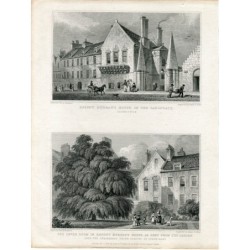 Scotland. Edinburgh. Pair of prints of Regent Murray's House.