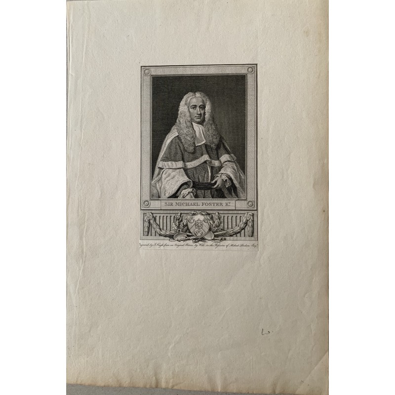 Sir Michael Foster. Registrato da James Neale.