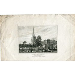 England. Stradford upon Avon Church published by Henry Meridew