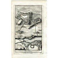 Portugal. Villa Nova, Conception Fort, 1715. Kupferstich von P. Vander Aa.
