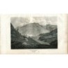 England. Cumberland. Burrowdale. Engraving by Hay from a drawing by A. Wilson.