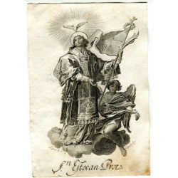 Santo Stefano inciso da Vicente Capilla da un disegno di Vicente López