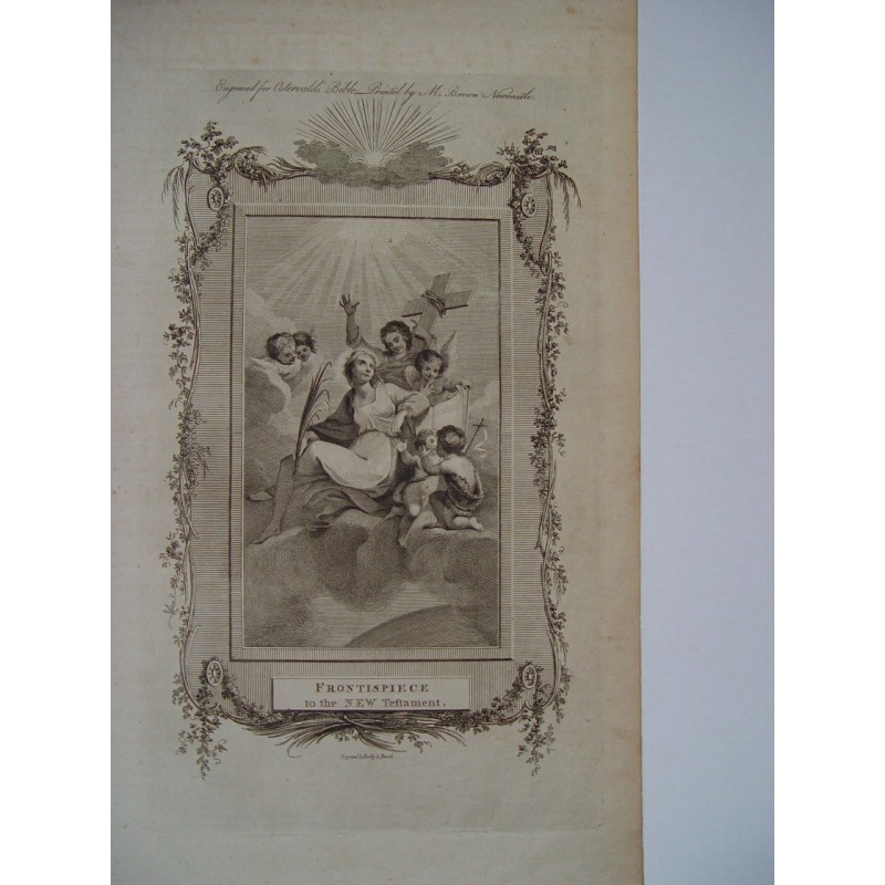 Frontispice du Nouveau Testament - Impression de 1792